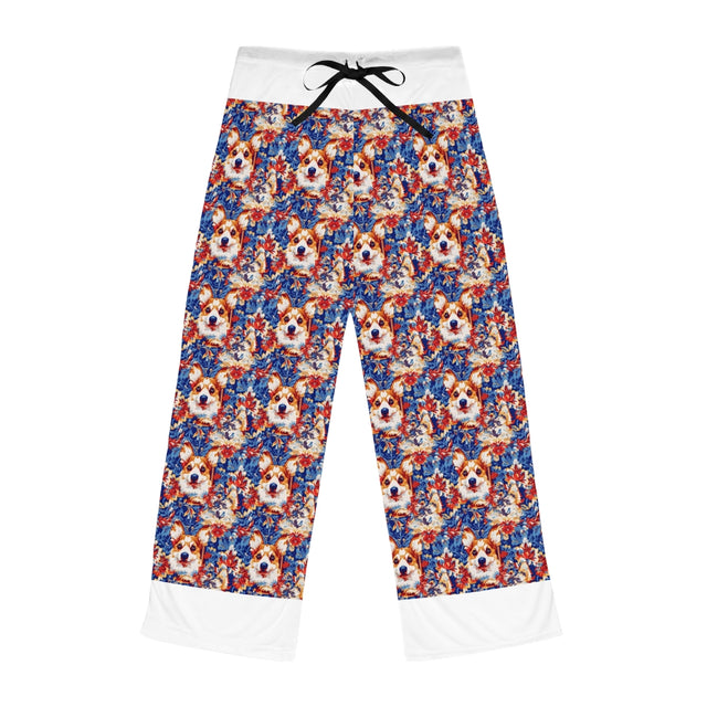 Tropical Paradise Corgis Pajama Pants
