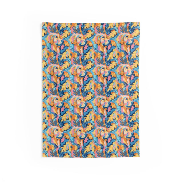 Tropical Sunrise Goldens Wall Tapestry