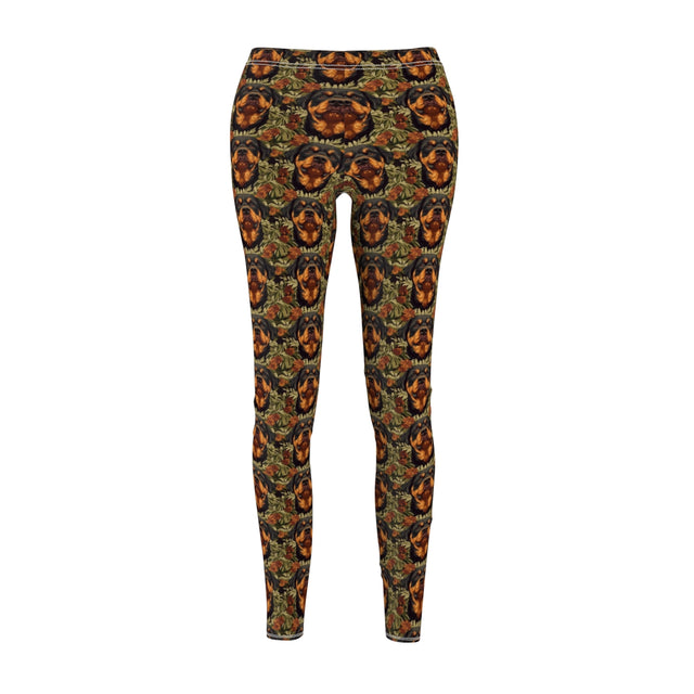 Tropical Sunset Rottweilers Leggings