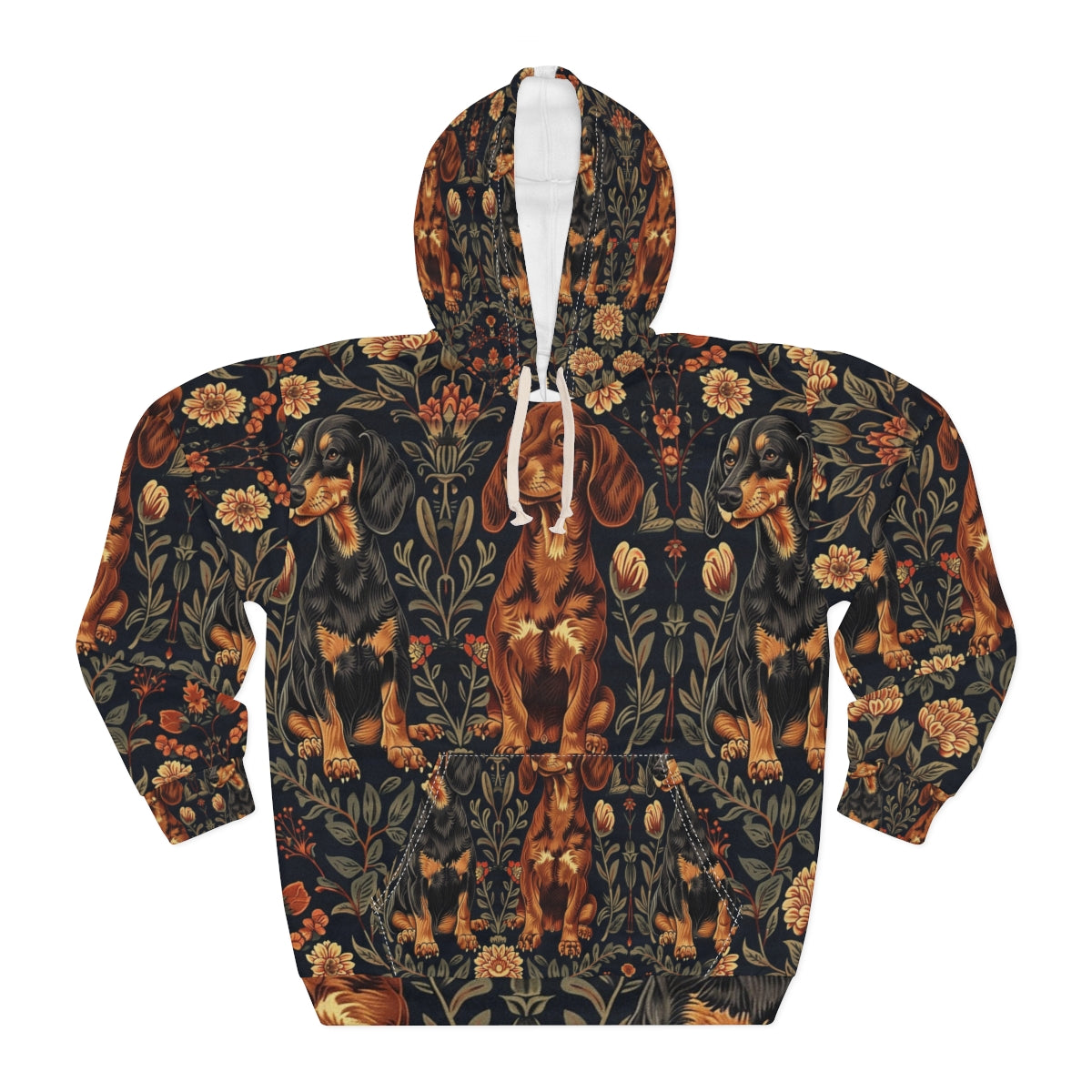 Tudor Garden Dachshunds Hoodie