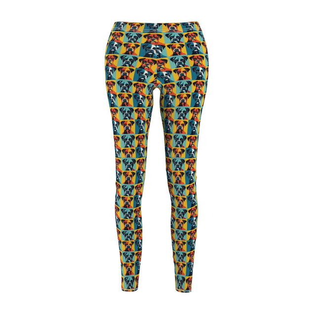 Turquoise Burst Boxer Brigade Leggings