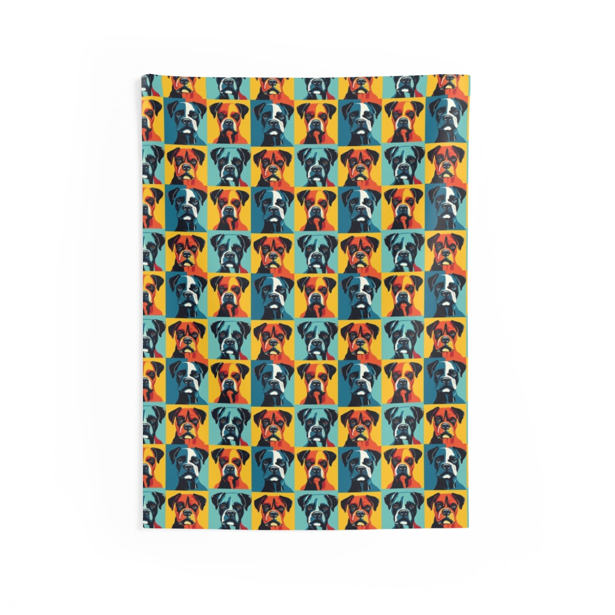 Turquoise Burst Boxer Brigade Wall Tapestry