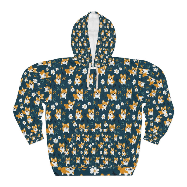 Twilight Garden Corgis Hoodie