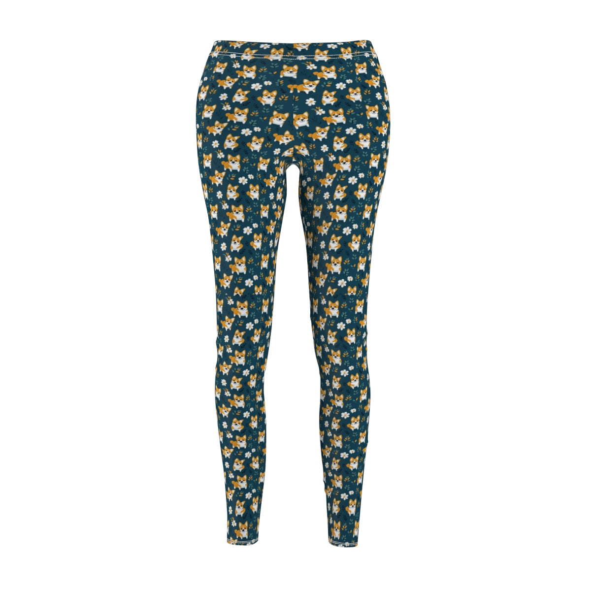 Twilight Garden Corgis Leggings