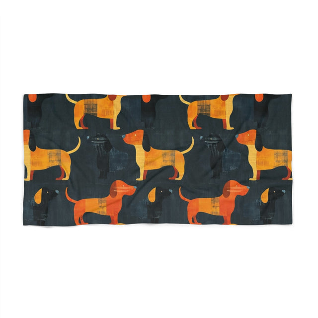 Twilight Printshop Dachshunds Beach Towel