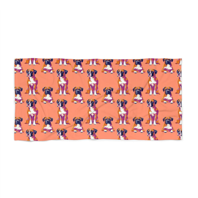 Vibrant Pop Boxers Beach Towel