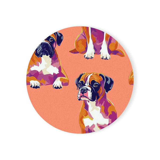 Vibrant Pop Boxers Coasters