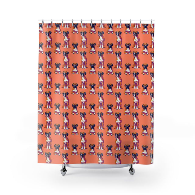 Vibrant Pop Boxers Shower Curtain