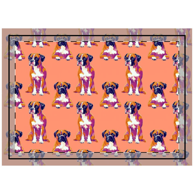 Vibrant Pop Boxers Throw Pillow