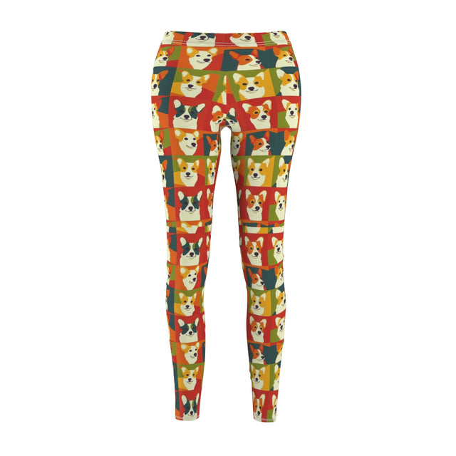 Vibrant Pop Corgi Gallery Leggings