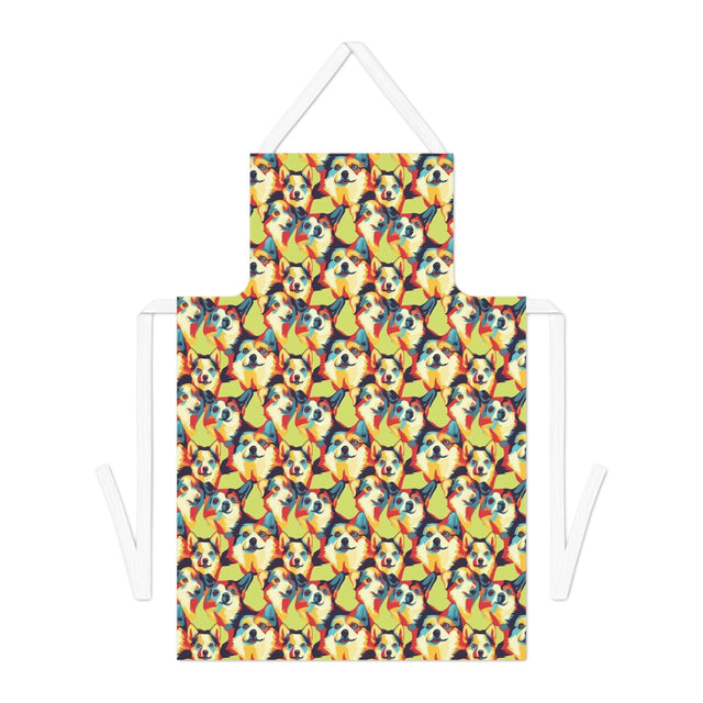 Vibrant Pop Corgis Apron