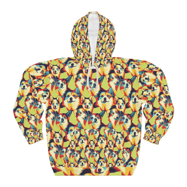 Vibrant Pop Corgis Hoodie
