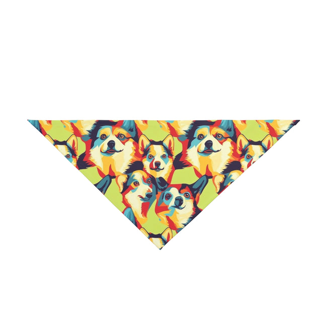 Vibrant Pop Corgis Pet Bandana