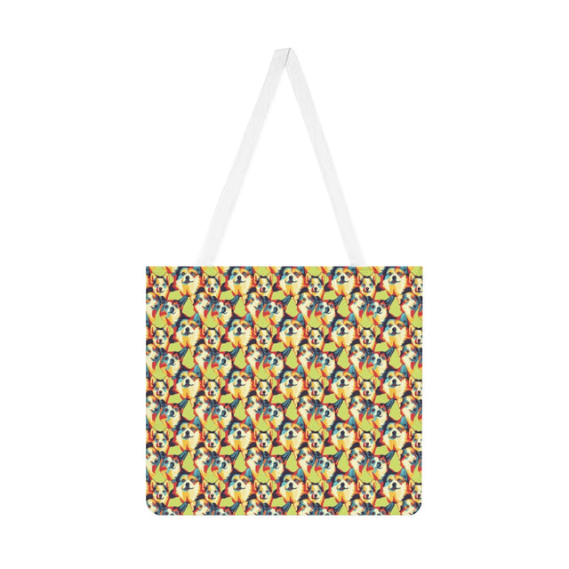 Vibrant Pop Corgis Tote Bag