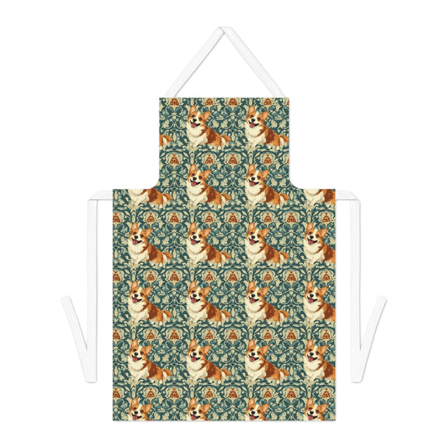 Victorian Garden Corgis Apron