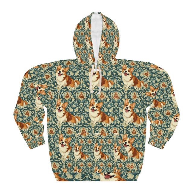 Victorian Garden Corgis Hoodie