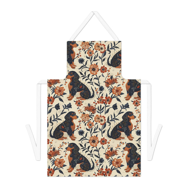 Victorian Garden Dachshunds Apron