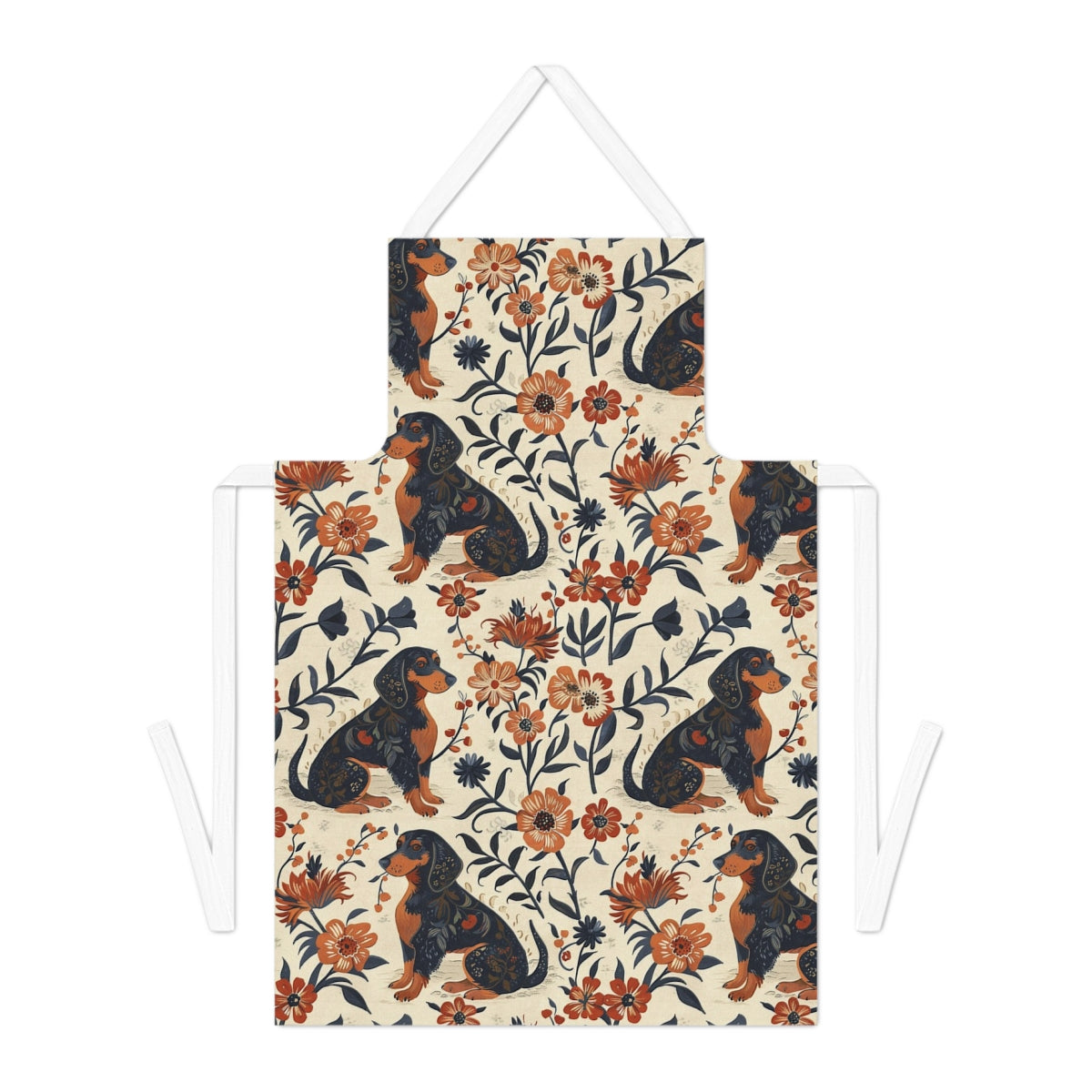 Victorian Garden Dachshunds Apron