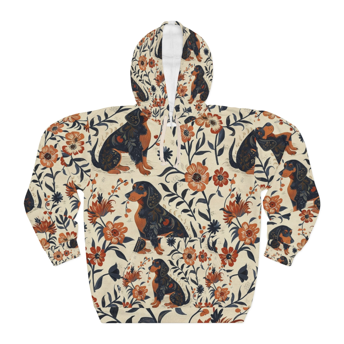 Victorian Garden Dachshunds Hoodie