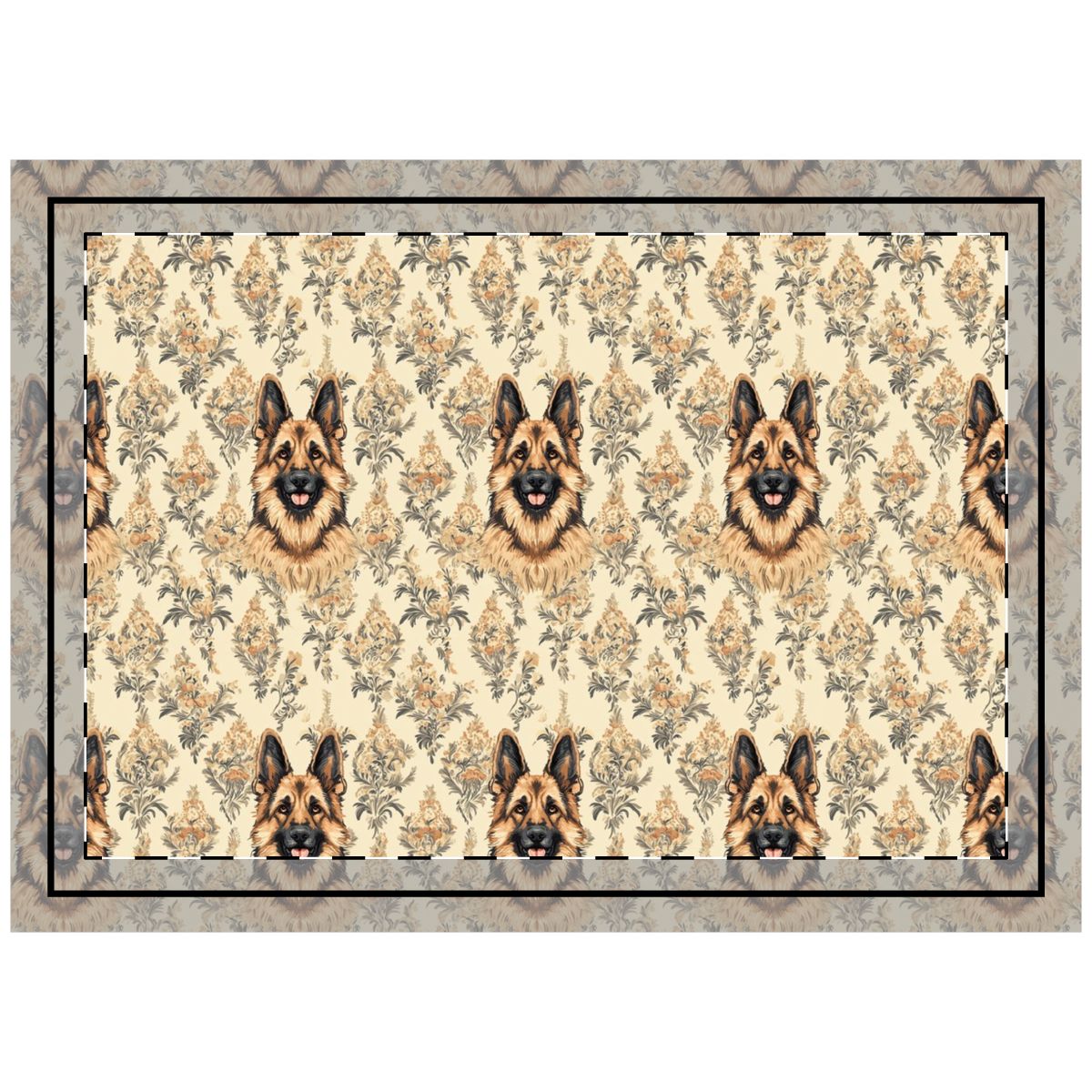 Victorian Manor Shepherds Throw Pillow