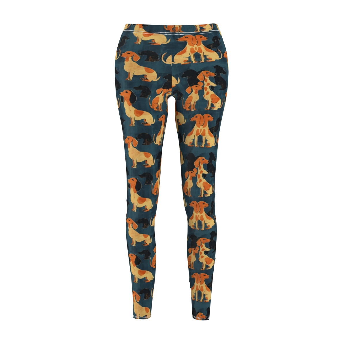 Vintage Dachshund Parade Leggings