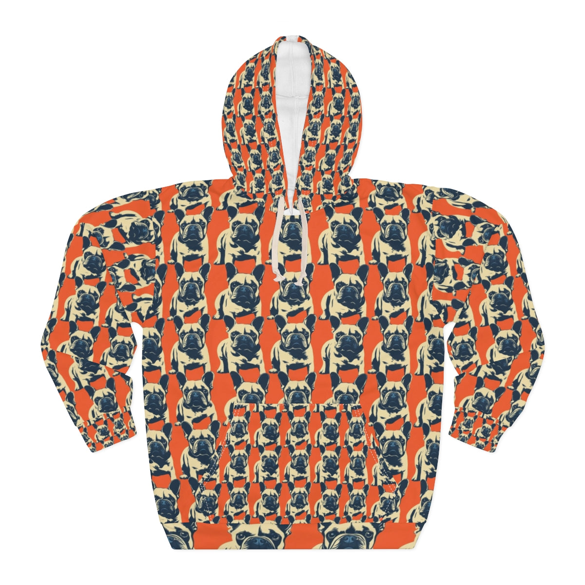 Vintage Denim Frenchies Hoodie