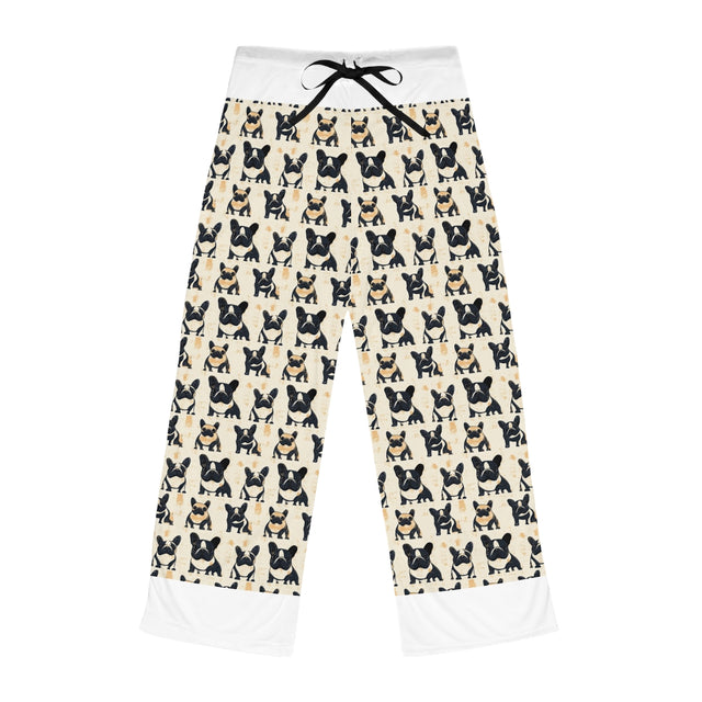 Vintage Frenchie Block Print Pajama Pants