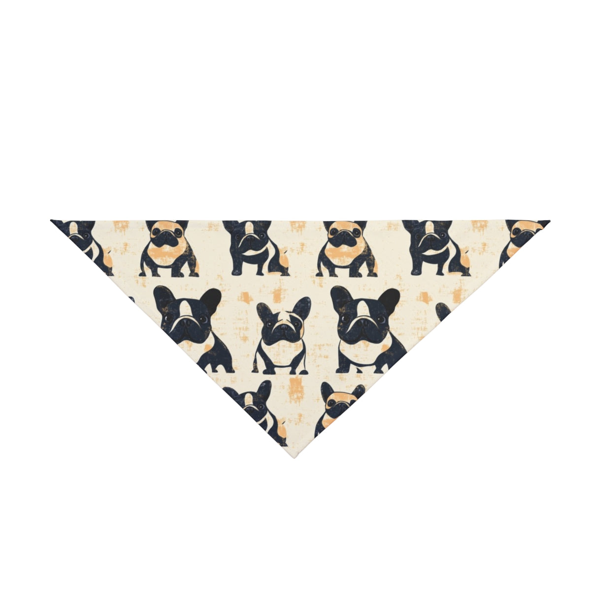 Vintage Frenchie Block Print Pet Bandana