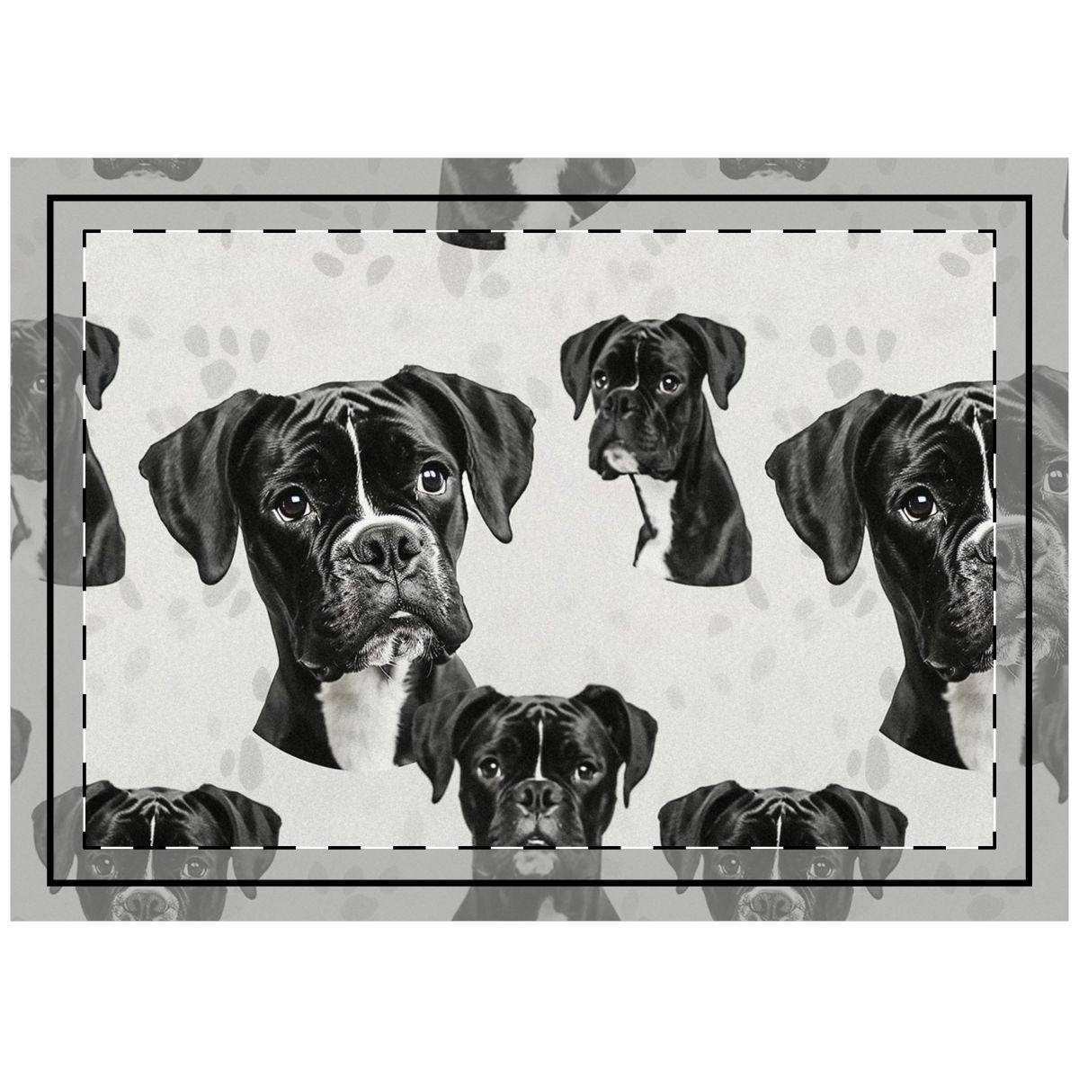 Vintage Portrait Gallery Boxers Throw Pillow