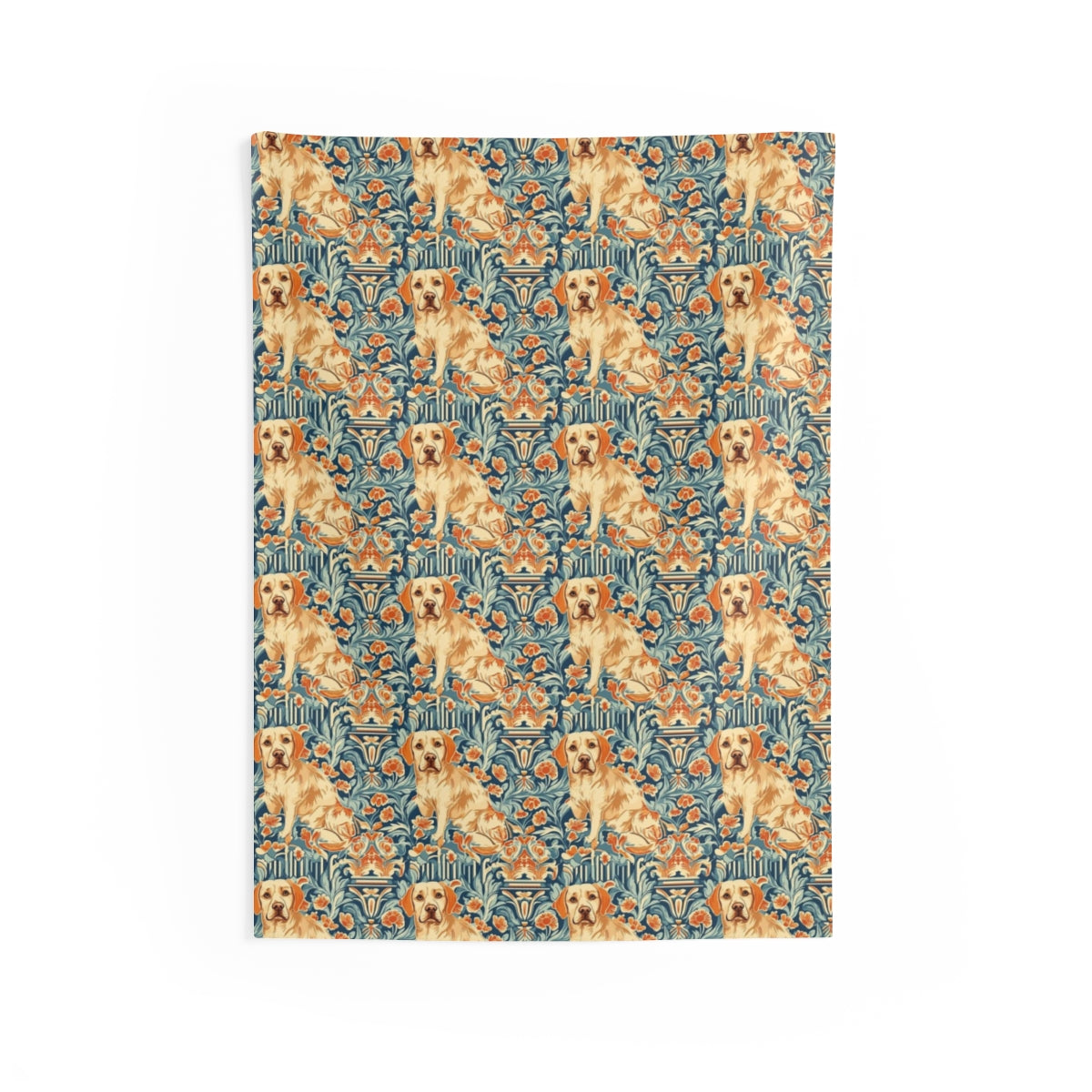 William Morris Golden Retriever Wall Tapestry